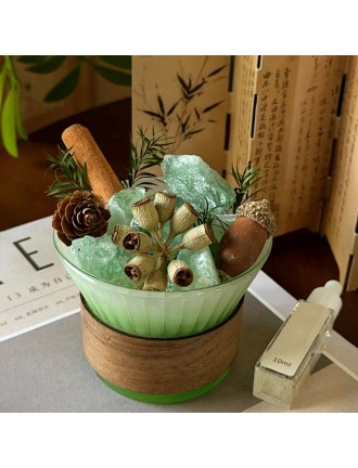 Natural Green Fluorite Diffuser Crystal Ornament