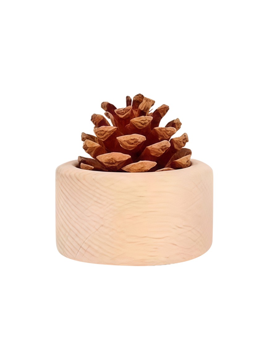 Pine Cone Scented Beechwood Ornament