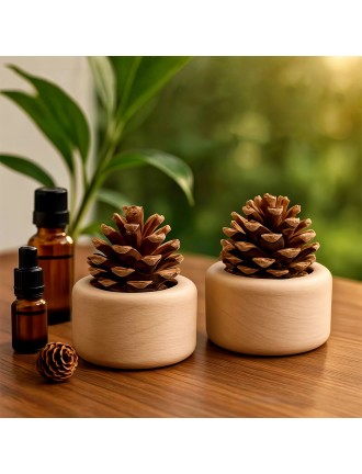 Pine Cone Scented Beechwood Ornament