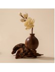 Black Walnut Wood Vase with Aromatherapy